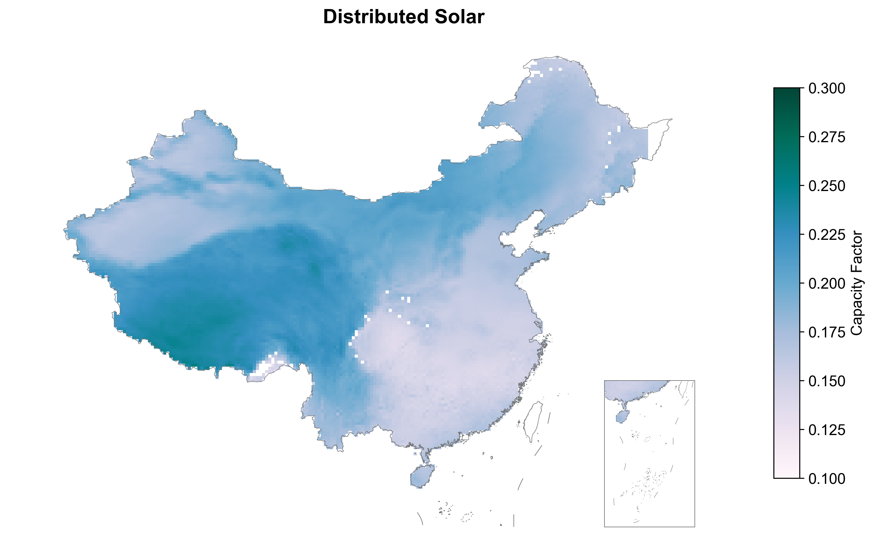 China Hourly Distributed Solar Profiles (2015): data visualization
