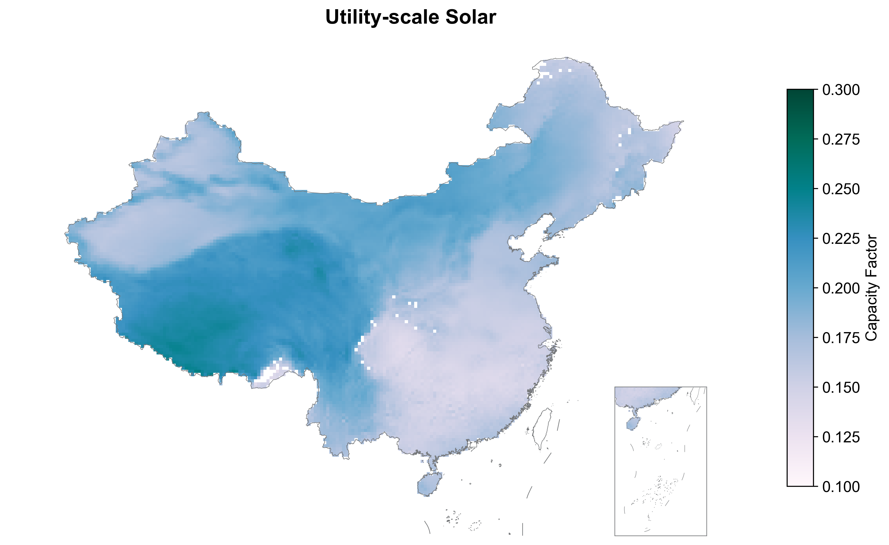 China Hourly Utility-scale Solar Profiles: data visualization